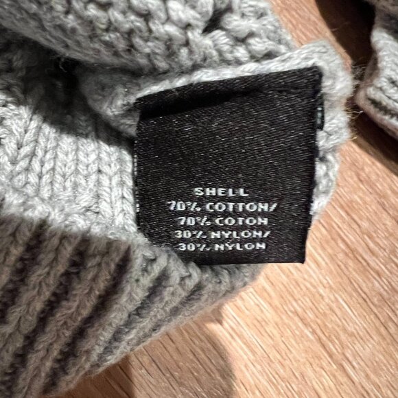 Ella Moss Boat Neck Cotton Blend Sweater Gray XS - Picture 5 of 5